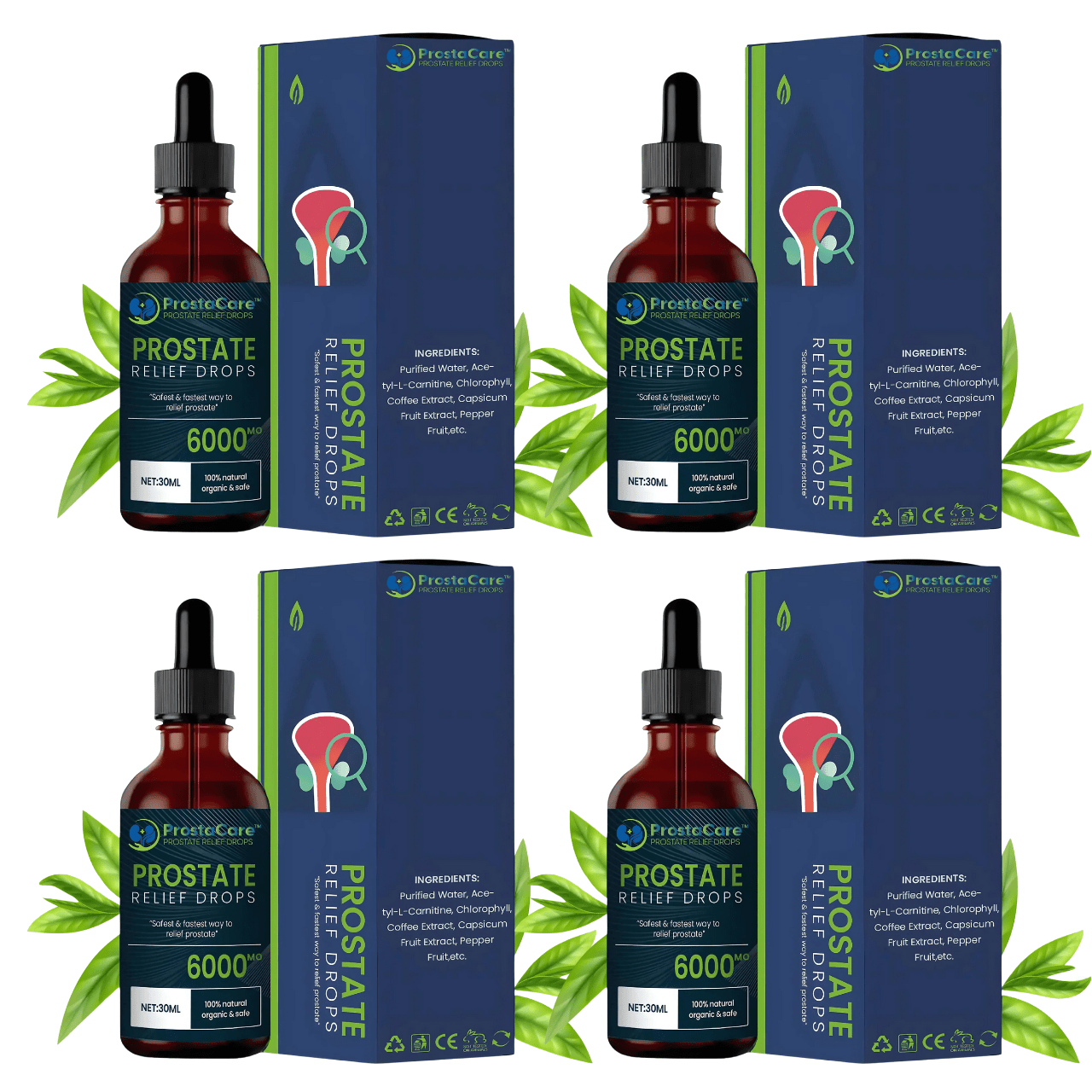 Luna Milis 4x ProstaCare™ (2+2 Free) ProstaCare™ Prostate relief drops | Free yourself from prostate problems in just 7 days!