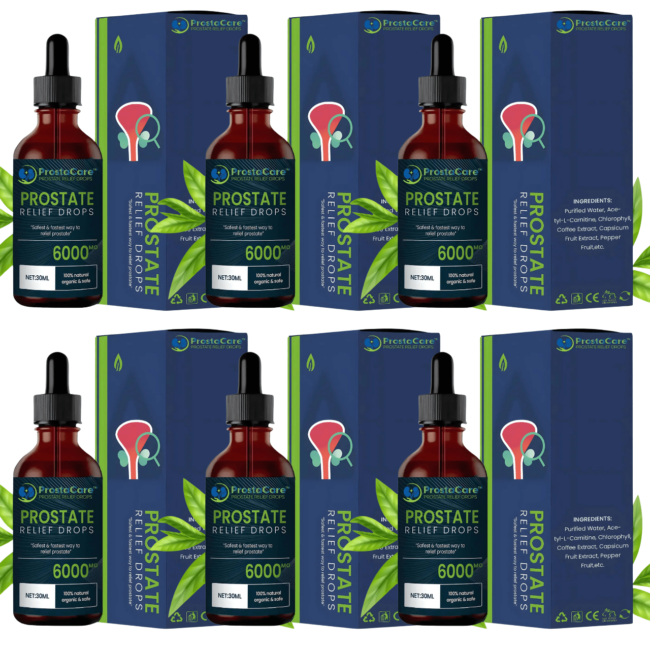 Luna Milis 6 x ProstaCare™ (3+3 Free) ProstaCare™ Prostate relief drops | Free yourself from prostate problems in just 7 days!